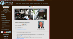 Desktop Screenshot of gladiatormassage.com