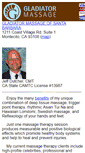 Mobile Screenshot of gladiatormassage.com